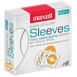 Maxell White CD / DVD Sleeves