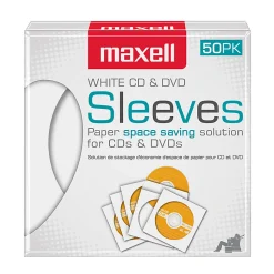 Maxell White CD / DVD Sleeves