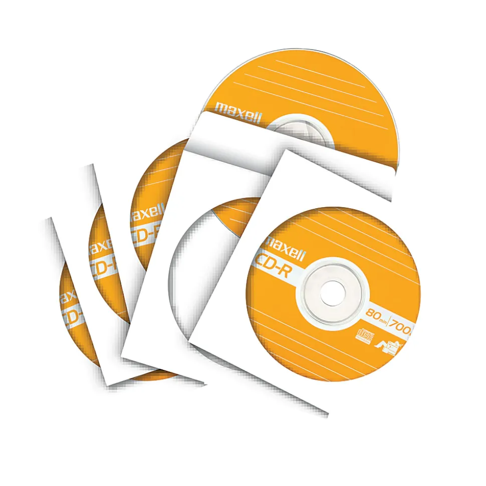 Maxell White CD / DVD Sleeves