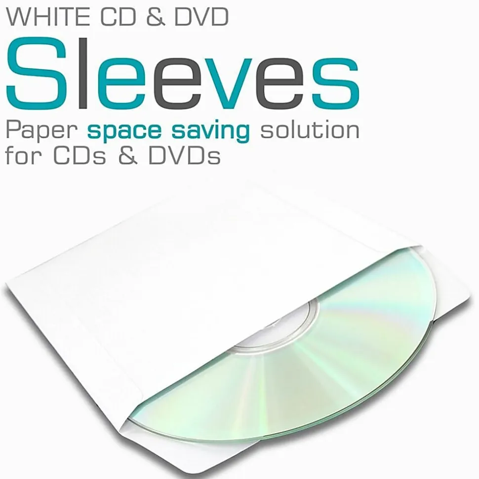 Maxell White CD / DVD Sleeves