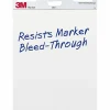 3M™ Bleed-Resistant Flip Charts, 25" x 30", White, 40 Sheets Per Pad, Pack Of 2 Pads