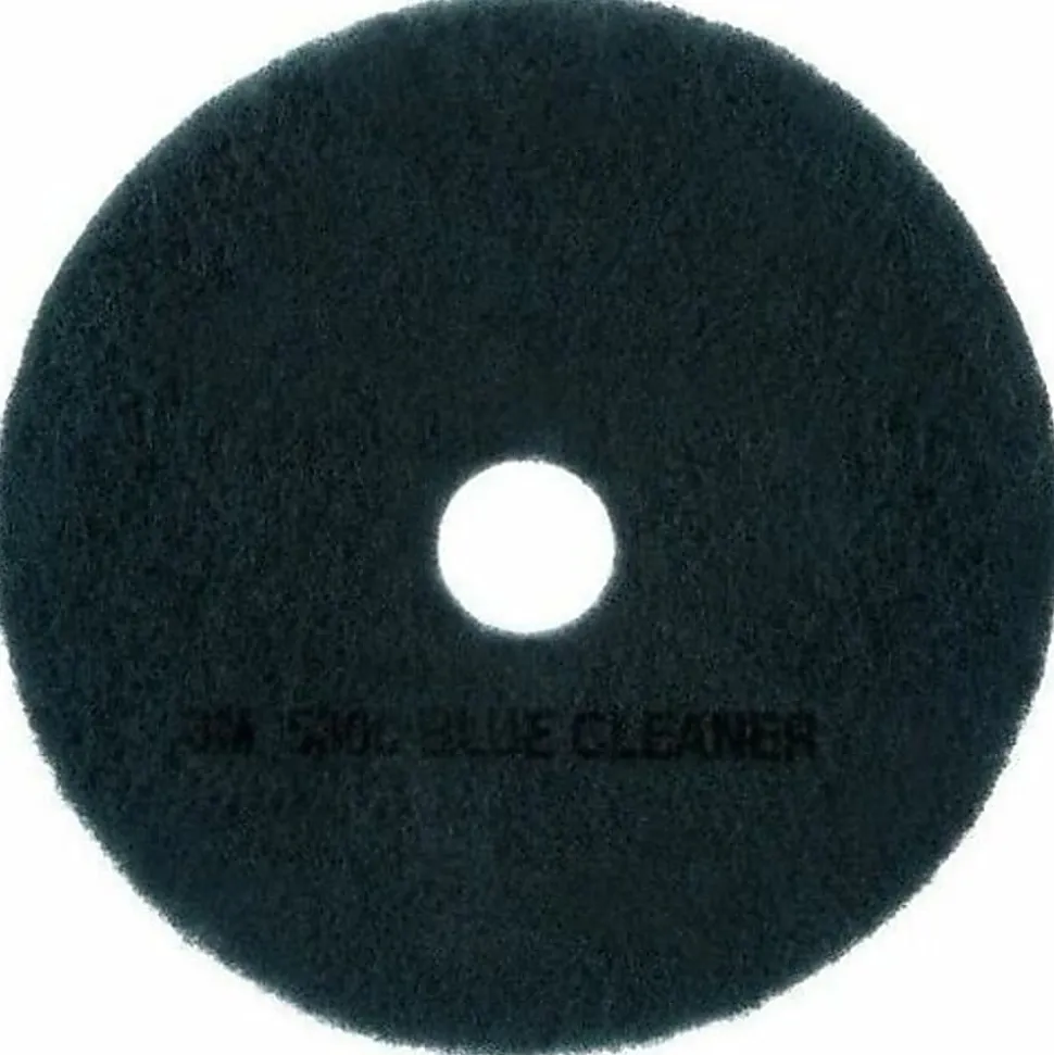 3M™ 5300 Blue Cleaner Floor Pads, 17" Diameter, Blue, Box Of 5