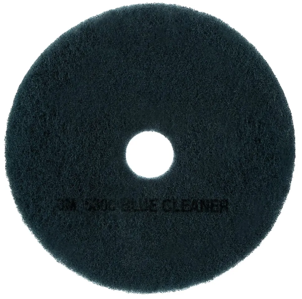 3M™ 5300 Blue Cleaner Floor Pads, 19" Diameter, Blue, Case Of 5