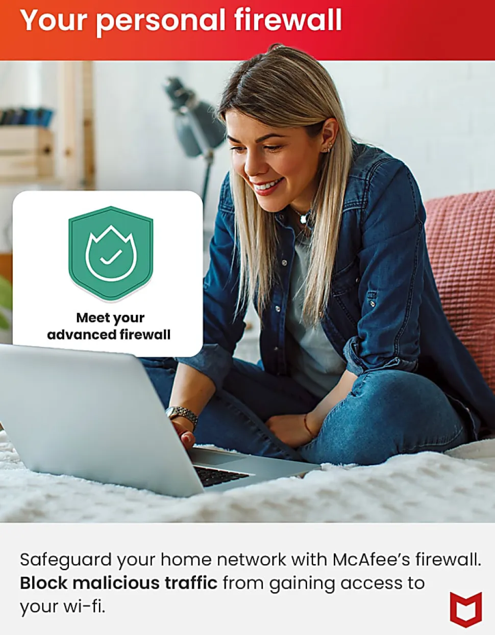 McAfee® AntiVirus Internet Security Software, For One PC, 1-Year Subscription, Windows®, Product Key