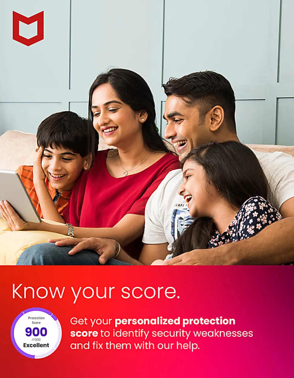 McAfee® AntiVirus Plus, For 10 Devices, Antivirus Security Software, 1-Year Subscription, Product Key