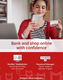 McAfee Internet Security, 10 Devices, Antivirus Software, 1 Yr – Product Key