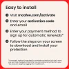 McAfee® LiveSafe Antivirus & Internet Security Software, Unlimited Devices, 1-Year Subscription, Auto-Renewal, Product Key, MLS41EODURAAM
