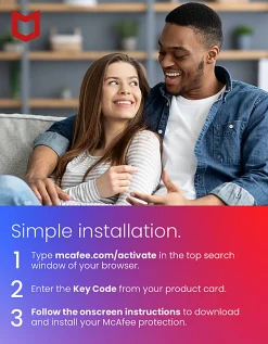 McAfee® Total Protection with VPN, 10 Devices, Antivirus Software, 1-Year Subscription, Product Key