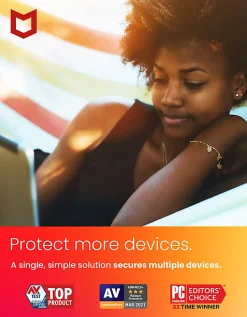 McAfee® Total Protection with VPN, 10 Devices, Antivirus Software, 1-Year Subscription, Product Key