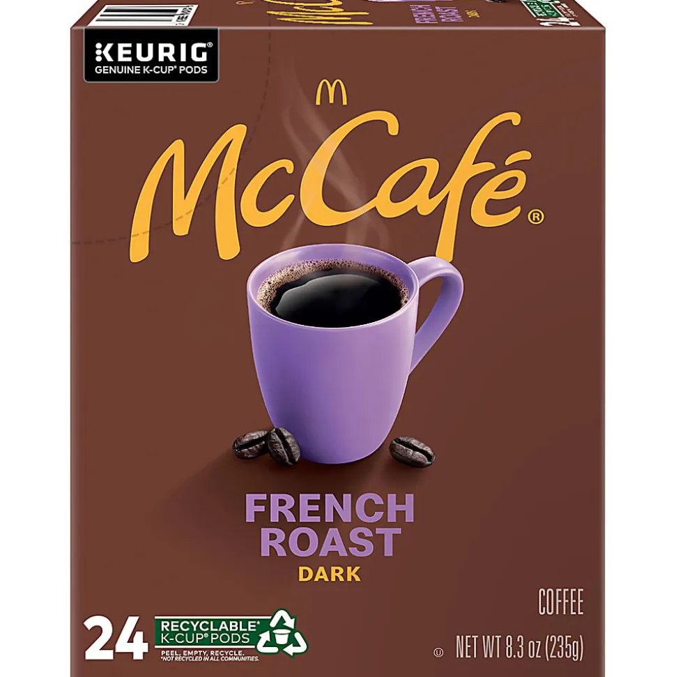 McCafe French Roast Coffee K-Cup Pods, 8.3 Oz, Box Of 24 Pods