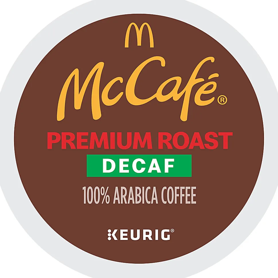 McCafe K-Cup, Pod Coffee - Medium - K-Cup, Pod - Premium Roast Decaf - Kosher - Decaffeinated - 48 / Pack