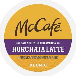 McCafe McCaf K Cup Horchata Latte Medium Roast K Cups, Box Of 20 K Cups