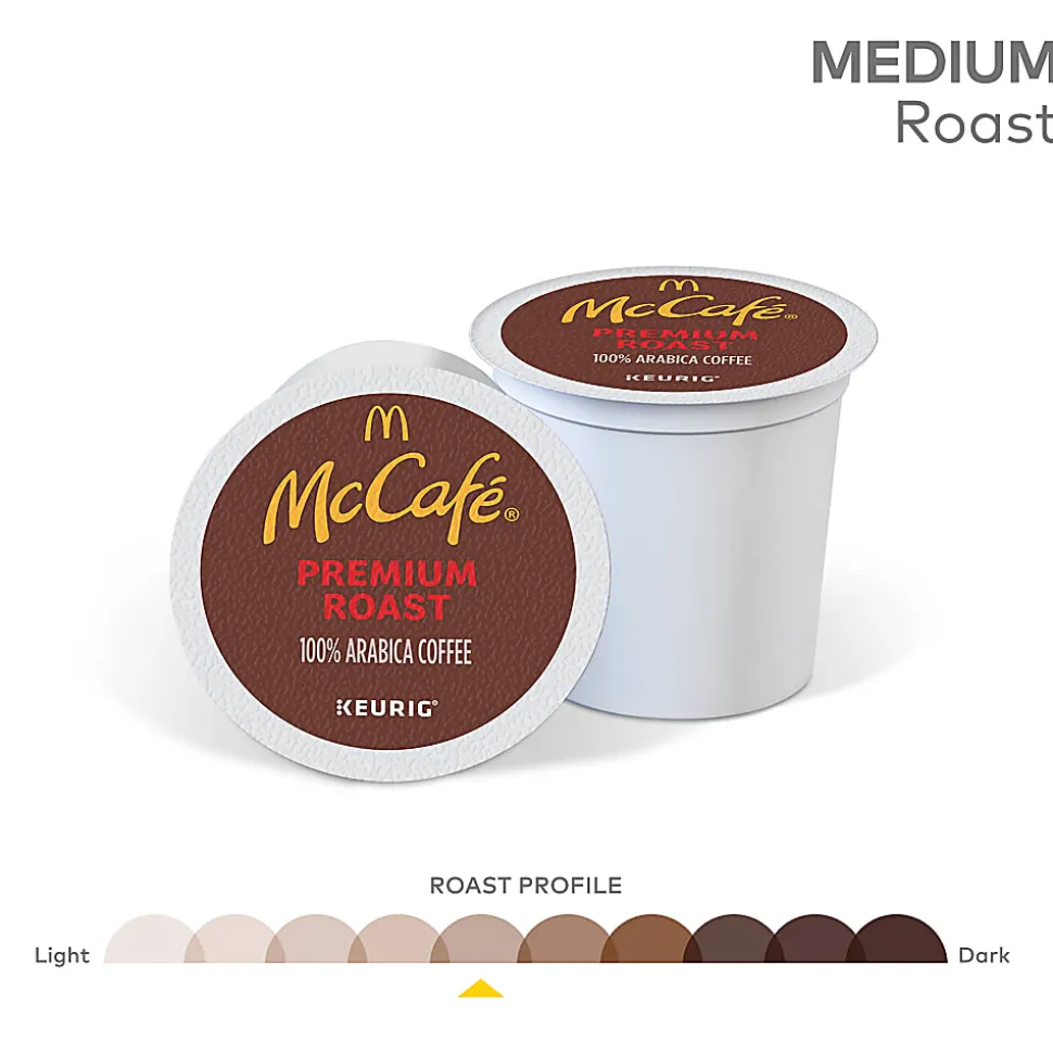 McCafe® Single-Serve Coffee K-Cup® Pods, Premium Roast, Carton Of 24