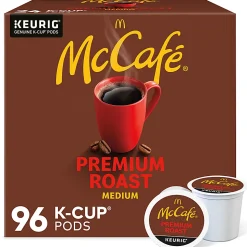 McCafe Single-Serve Pods, Premium Roast, Classic, Box Of 24 Pods, Case Of 4 Boxes
