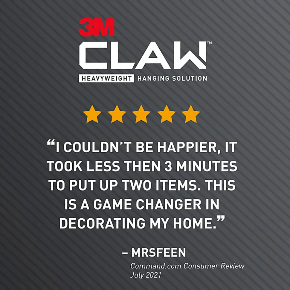 3M CLAW Drywall Picture Hanger, 3PHKITM10ES