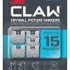 3M CLAW Drywall Picture Hanger with Spot Marker, 5 Wall Hangers, 5 Spot Markers, designed for heavyweight mirrors, frames, and home décor