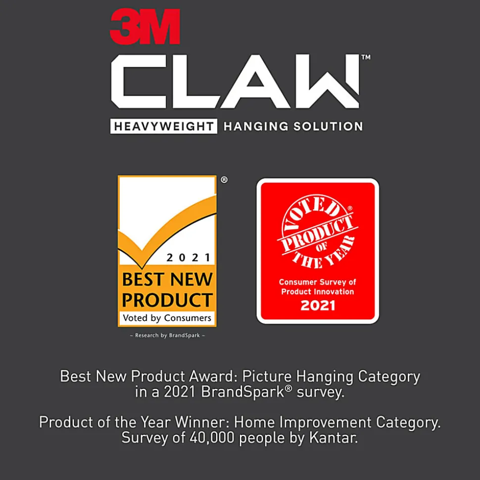 3M CLAW Drywall Picture Hanger, 3PH65M2ES