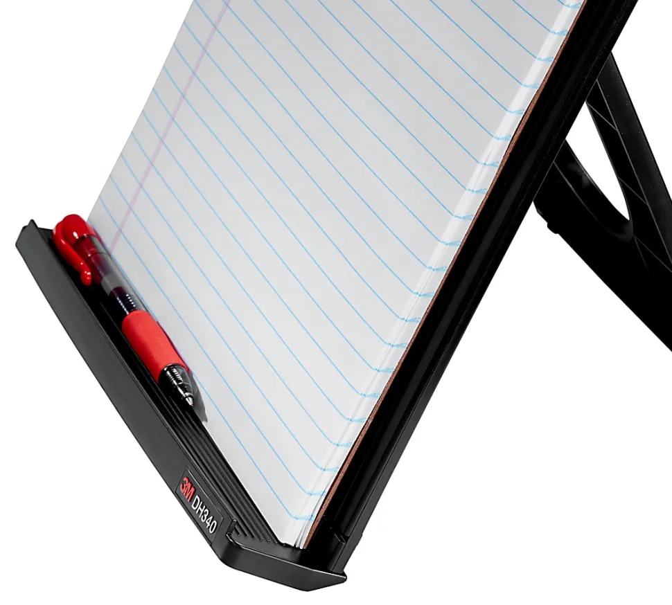 3M™ Desktop Document Holders, 18", Black/Silver