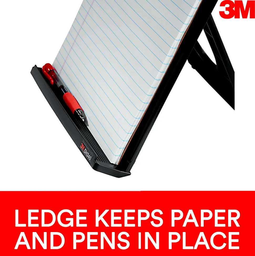 3M™ Desktop Document Holders, 18", Black/Silver