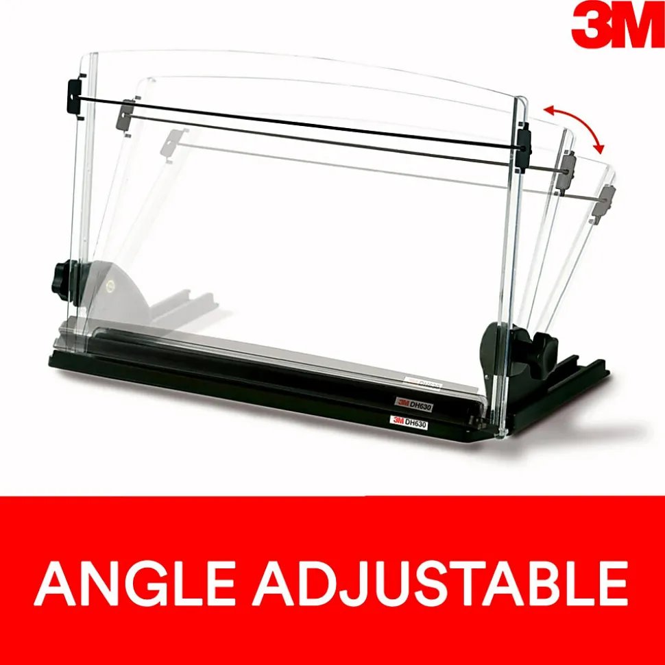 3M™ Desktop Document Holders, 14", Black/Clear