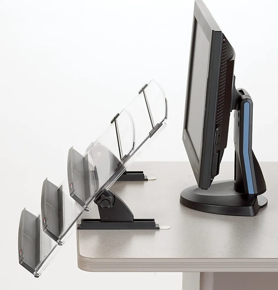 3M™ Desktop Document Holders, 14", Black/Clear