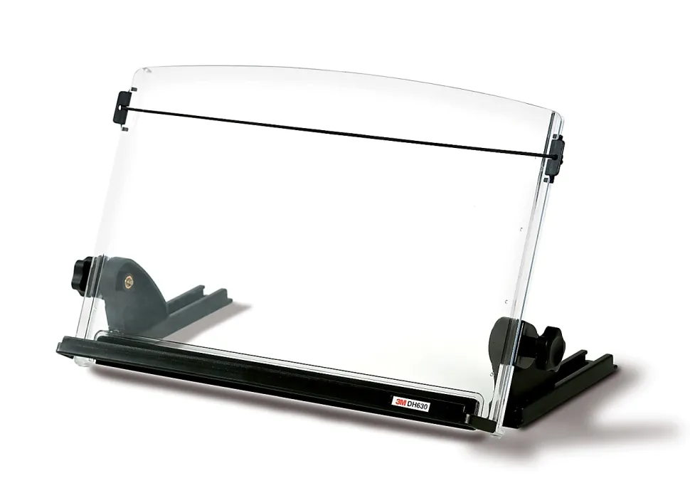 3M™ Desktop Document Holders, 14", Black/Clear