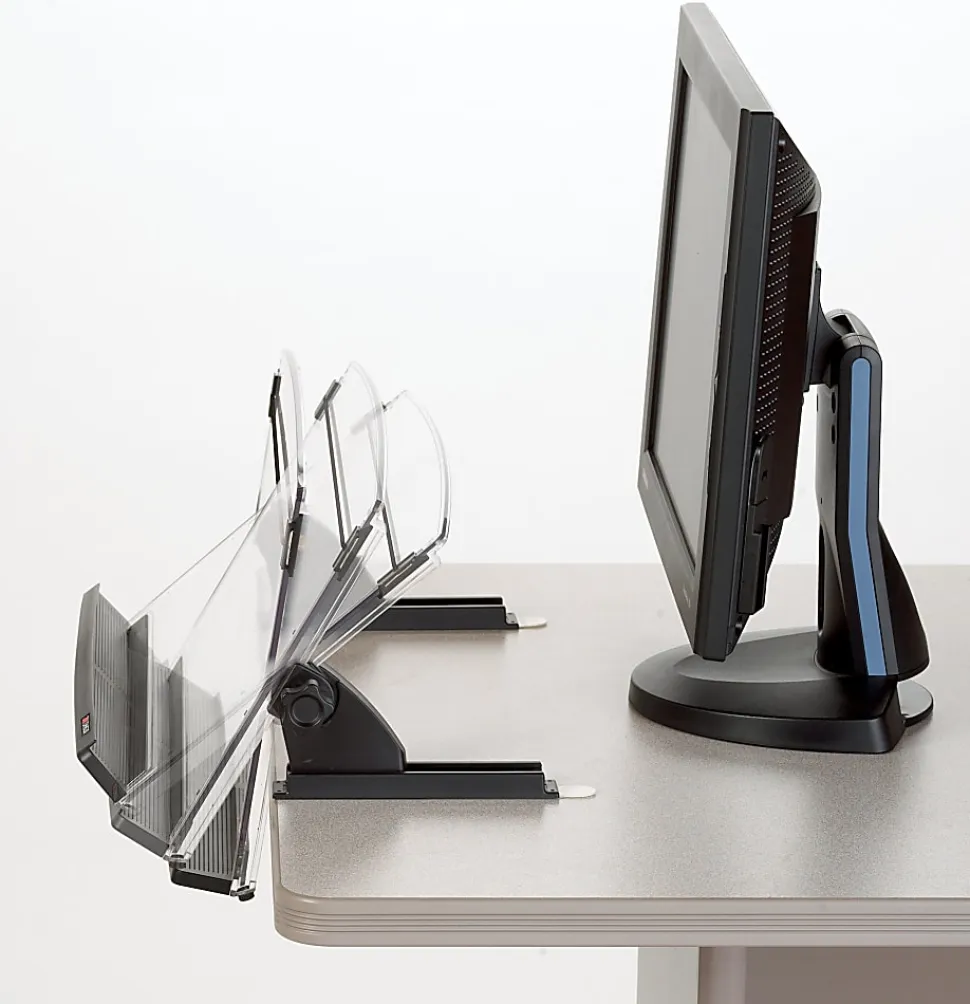 3M™ Desktop Document Holders, 14", Black/Clear