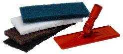 3M™ Doodlebug High-Productivity Stripping Pads, 4-5/8" x 10", Black, 10 Pads Per Box, Pack Of 4 Boxes
