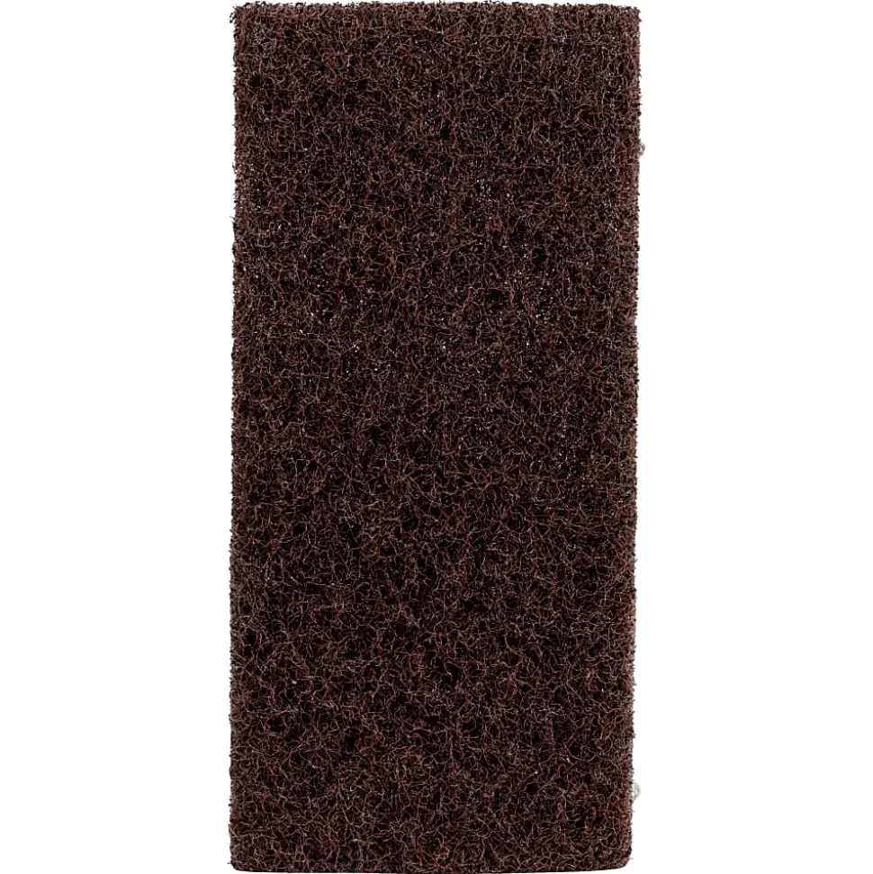 3M™ Doodlebug™ Pads, Scrub 'n Strip, 4 5/8" x 10", Brown, 10 Pads Per Box, 1 Box Per Case
