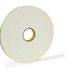 3M® 4466 Double Sided Foam Tape, 1/2" x 5 Yd., White, 1/16"