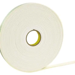 3M® 4466 Double Sided Foam Tape, 1/2" x 5 Yd., White, 1/16"