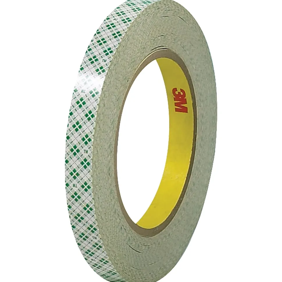3M™ 410 Double-Sided Masking Tape, 3" Core, 0.5" x 108', Off-White, Case Of 3
