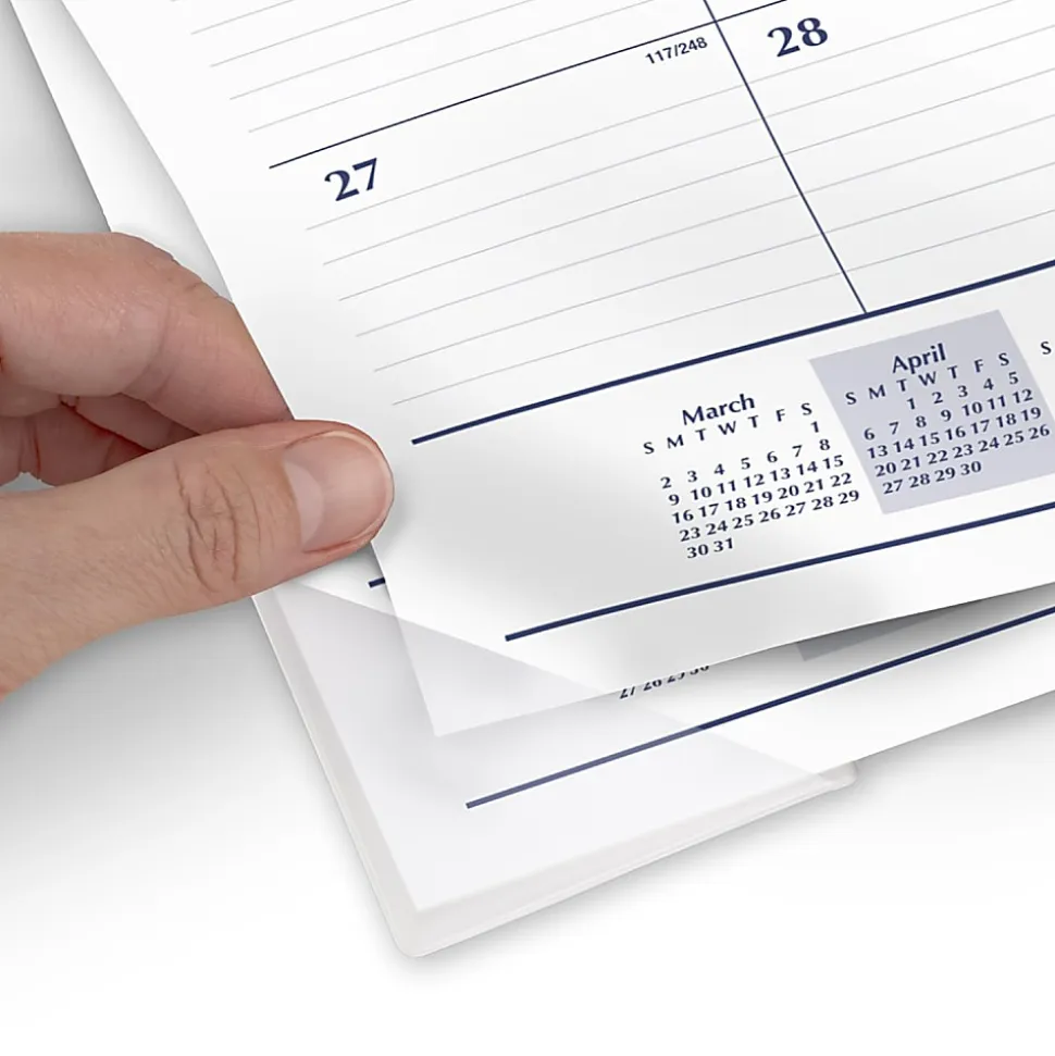 Mead® Basic Academic 2026-2027 Monthly Desk Pad Calendar, Standard, 21 3/4" x 17"