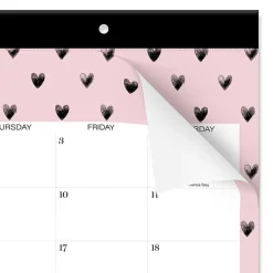 Mead Cambridge® Cherish Academic 2026-2027 Monthly Desk Pad Calendar, Compact, 11