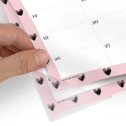 Mead Cambridge® Cherish Academic 2026-2027 Monthly Desk Pad Calendar, Compact, 11