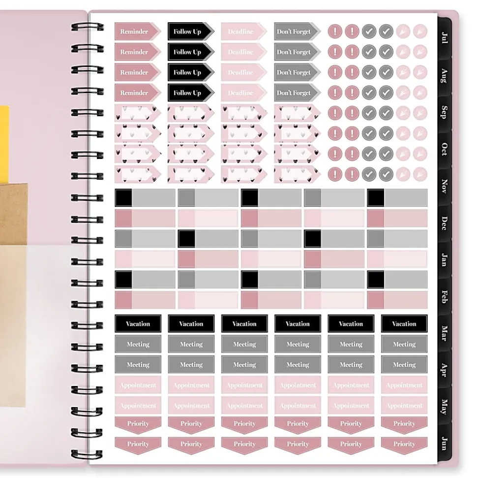Mead Cambridge® Cherish Academic 2026-2027 Weekly Monthly Planner, Large, 8 1/2" x 11"