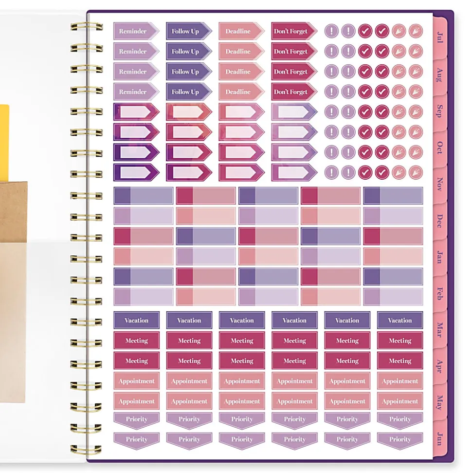 Mead Cambridge® Filbert Academic 2026-2027 Weekly Monthly Planner, Large, 8 1/2" x 11"