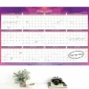 Mead Cambridge® Filbert 2026-2027 Erasable Wall Calendar, Reversible Academic Year/Regular Year, Large, 24" x 36"