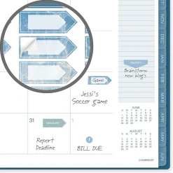 Mead Cambridge® Oceana Academic 2026-2027 Weekly Monthly Planner, Large, 8 1/2