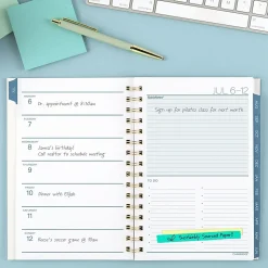 Mead Cambridge® Oceana Academic 2026-2027 Weekly Monthly Planner, Small, 5 1/2