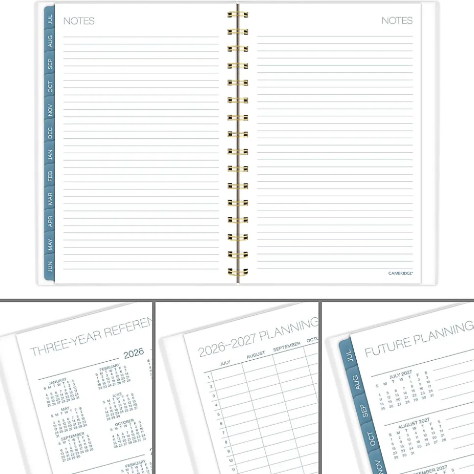 Mead Cambridge® Oceana Academic 2026-2027 Weekly Monthly Planner, Small, 5 1/2" x 8 1/2"
