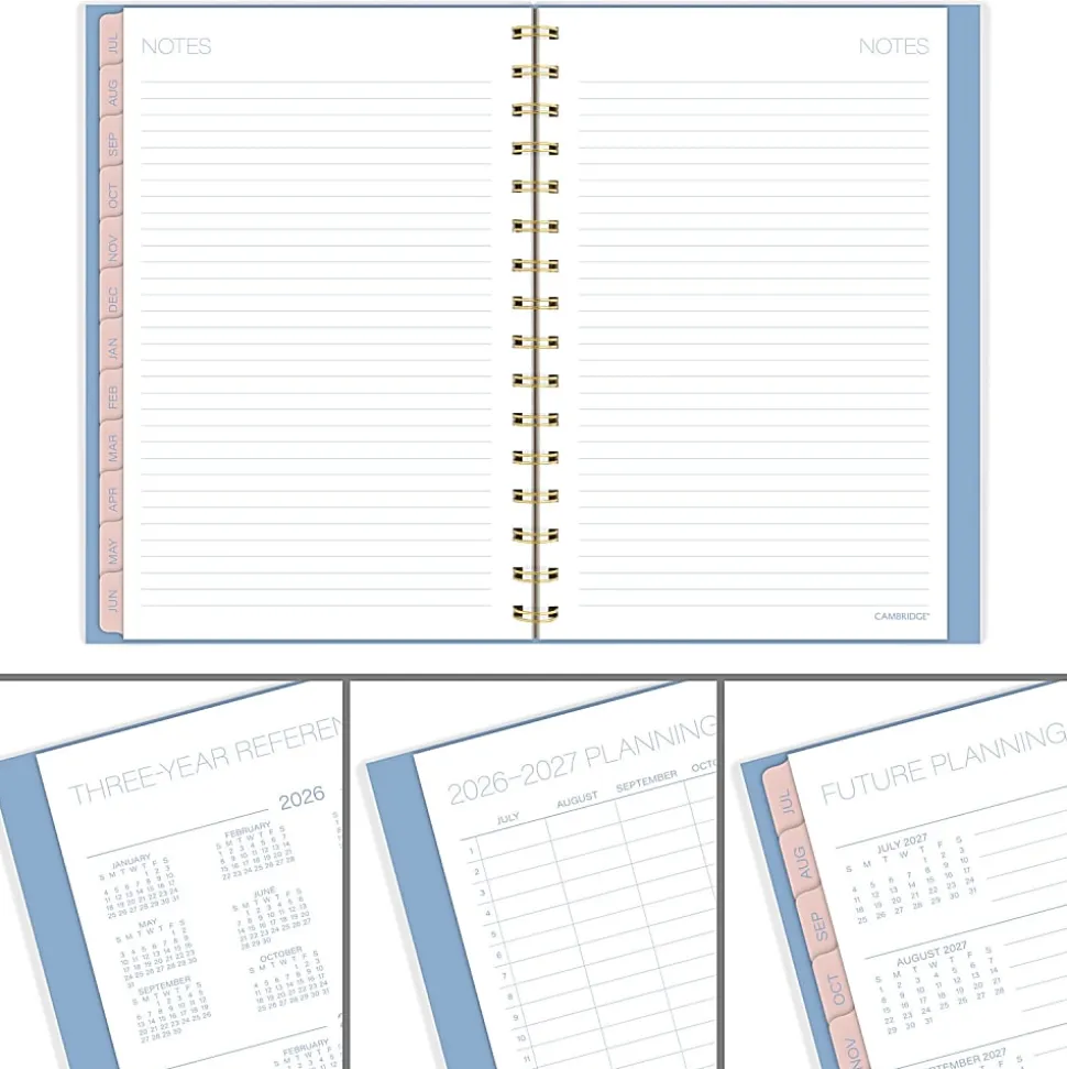 Mead Cambridge® Sunlit Academic 2026-2027 Weekly Monthly Planner, Small, 5 1/2" x 8 1/2"