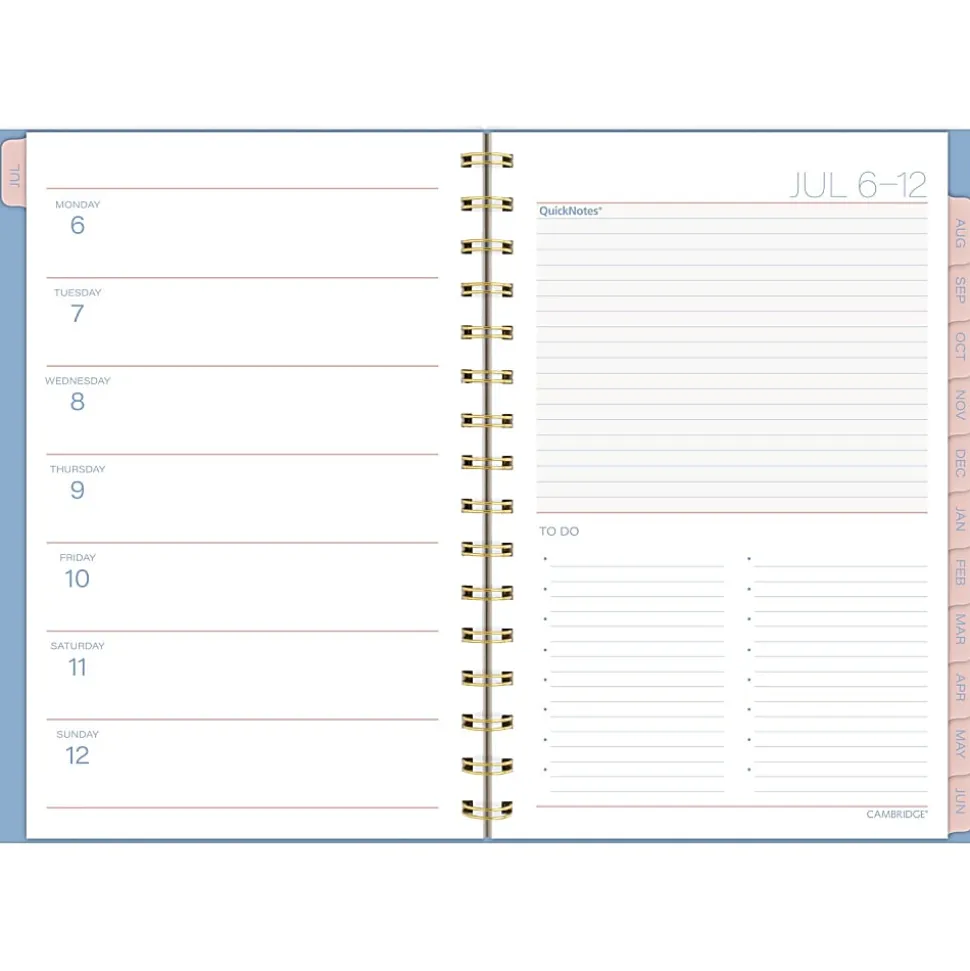 Mead Cambridge® Sunlit Academic 2026-2027 Weekly Monthly Planner, Small, 5 1/2" x 8 1/2"