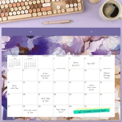 Mead Cambridge® Susan Academic 2026-2027 Monthly Desk Pad Calendar, Standard, 17