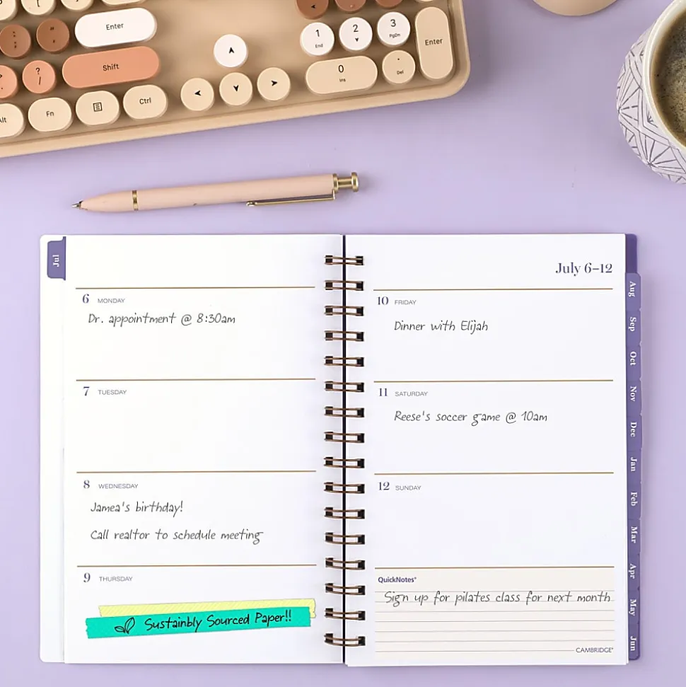 Mead Cambridge® Susan Academic 2026-2027 Weekly Monthly Planner, Small, 5 1/2" x 8 1/2"