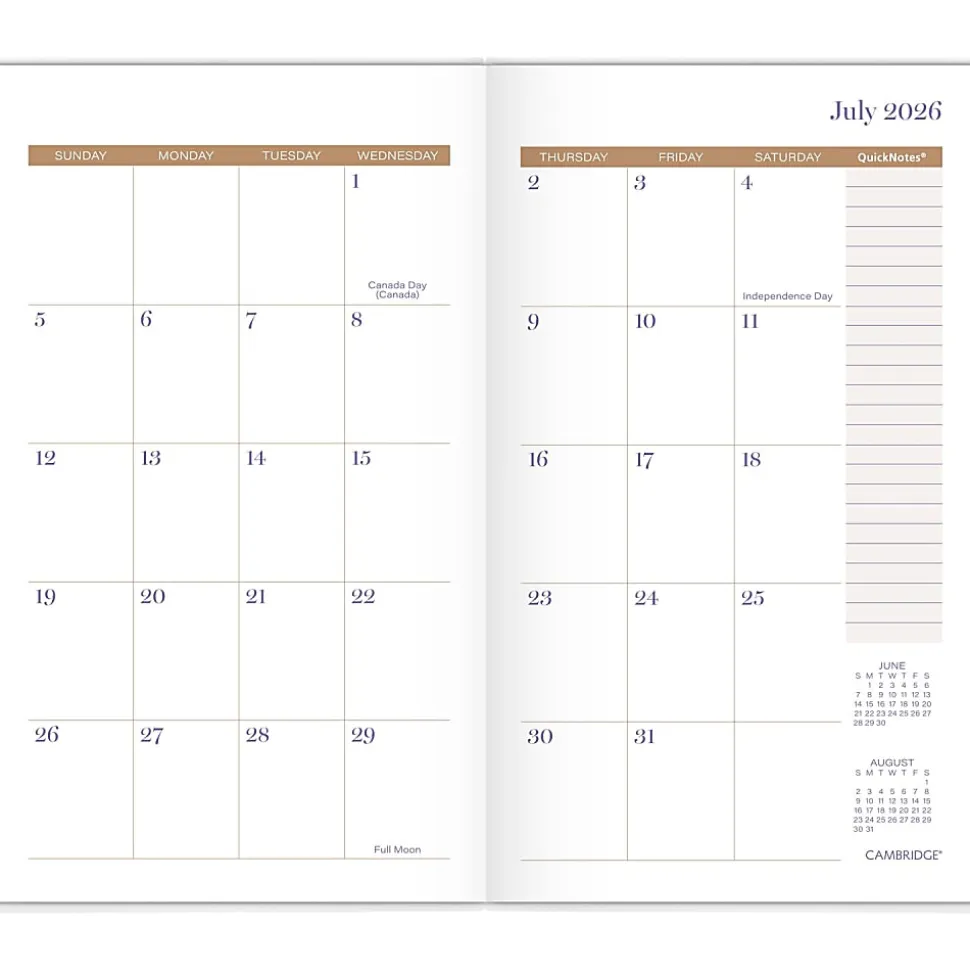 Mead Cambridge® Susan Academic 2026-2028 Two Year Monthly Planner, Pocket, 3 1/2" x 6"