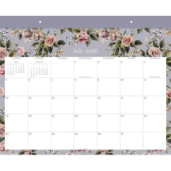 Mead Cambridge® Tea Rose Academic 2026-2027 Monthly Desk Pad Calendar, Standard, 17