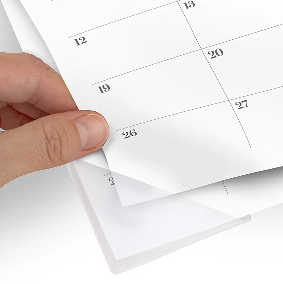 Mead Cambridge® WorkStyle® Academic 2026-2027 Monthly Desk Pad Calendar, Misty Lavender, Compact, 17 3/4" x 11"