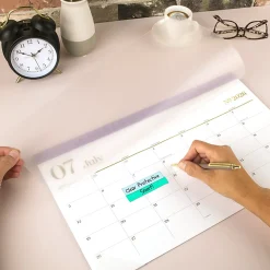 Mead Cambridge® WorkStyle® Academic 2026-2027 Monthly Desk Pad Calendar, Misty Lavender, Compact, 17 3/4