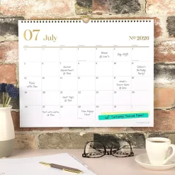 Mead Cambridge® WorkStyle® Academic 2026-2027 Monthly Wall Calendar, White, Medium, 12